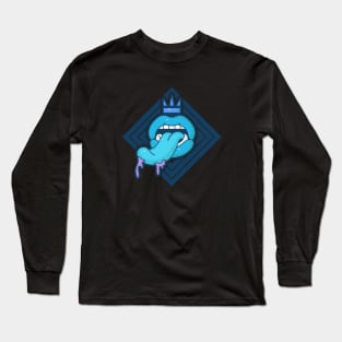 lips, tongue and crown Long Sleeve T-Shirt